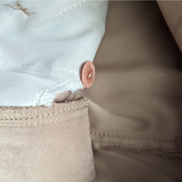 Vintage seasons tan faux suede high waisted wide strait leg trousers - Picture 6 of 7